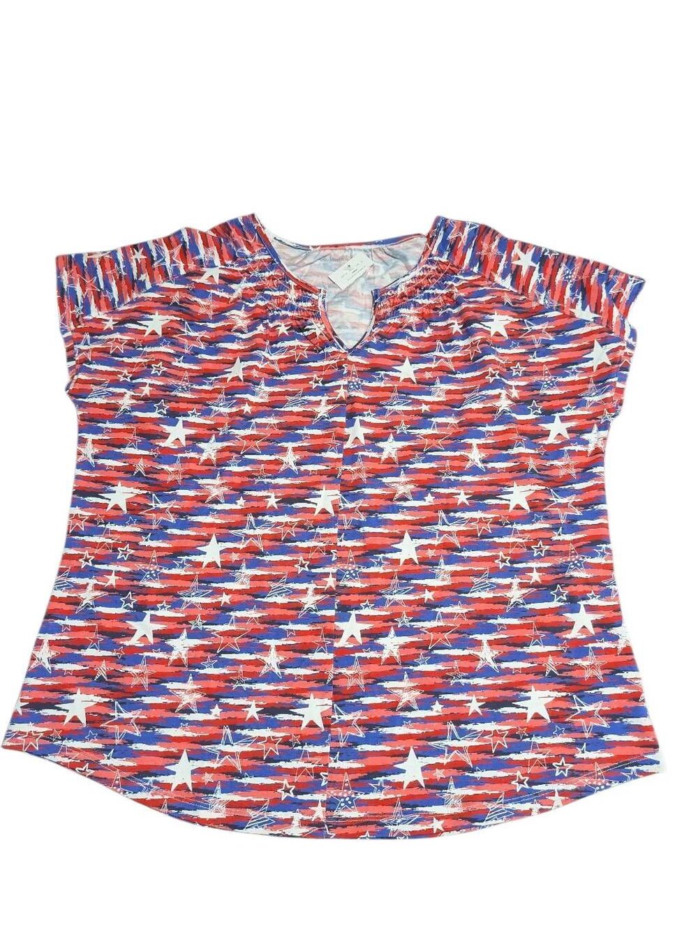 NWT Draper’s & Damon’s Stars Patriotic Top Women’s Large